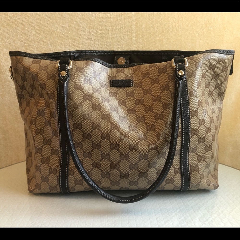100% Authentic Gucci Coated Canvas Tote